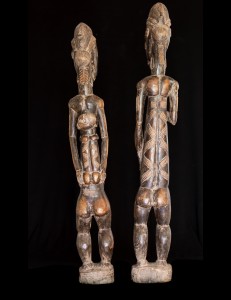 Statues Couple Baoulé - Cote d'Ivoire