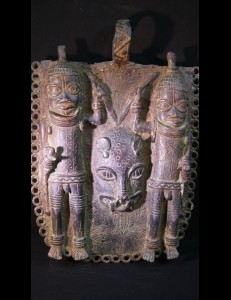 Plaque Ifé en bronze Yoruba Nigéria