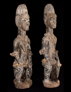 Statue couple Igbo Nigéria