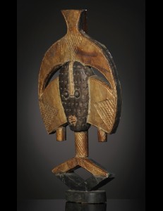 Figure gardien de reliquaire Ndassa Bakota Gabon