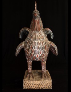 Objet Décoratif Magnifique Coq Okpa Benin Bini Edo