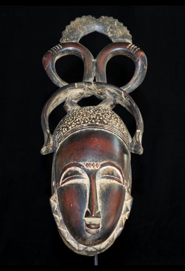 Masque africain Baoulé Cote d'Ivoire