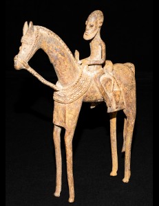 Cavalier bronze Dogon Mali