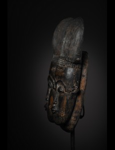 Masque Baoulé Nda Biface Côte d'Ivoire