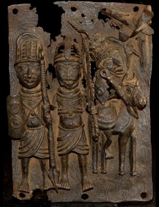 Plaque bronze Palais de l'Oba Ifé Nigéria