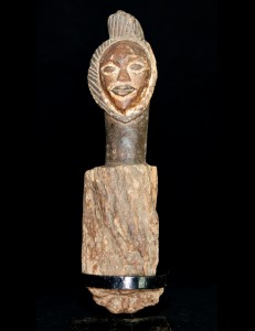Figure poteau de reliquaire Fang Gabon