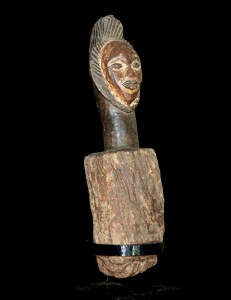 Figure poteau de reliquaire Fang Gabon