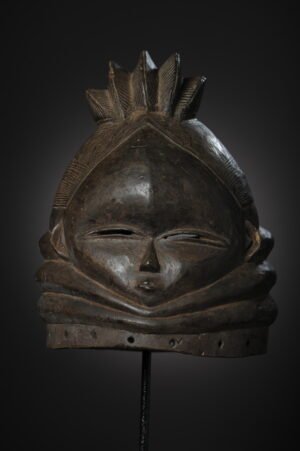 Masque Sowei Mende | Masque africain ancien de Sierra Leone
