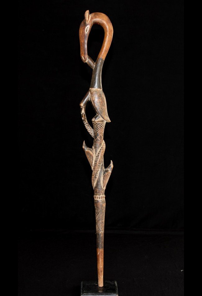 Découvrez notre sélection d’objets usuels africains anciens, notamment des cannes, objets de dignitaires et pièces traditionnelles provenant de différentes cultures d’Afrique. Des objets recherchés par les collectionneurs et amateurs d’art africain, sélectionnés pour leur authenticité, leur histoire et leur valeur patrimoniale.